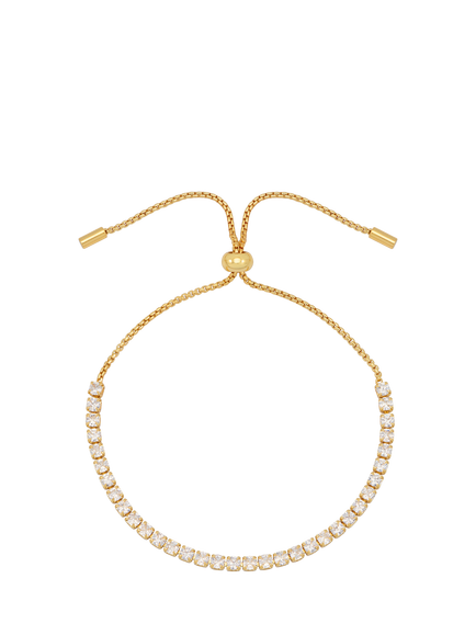 Estella Bartlett Lovely Little Things Cubic Zirconia Tennis Bracelet, Gold