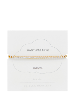 Estella Bartlett Lovely Little Things Cubic Zirconia Tennis Bracelet - view 2, Gold