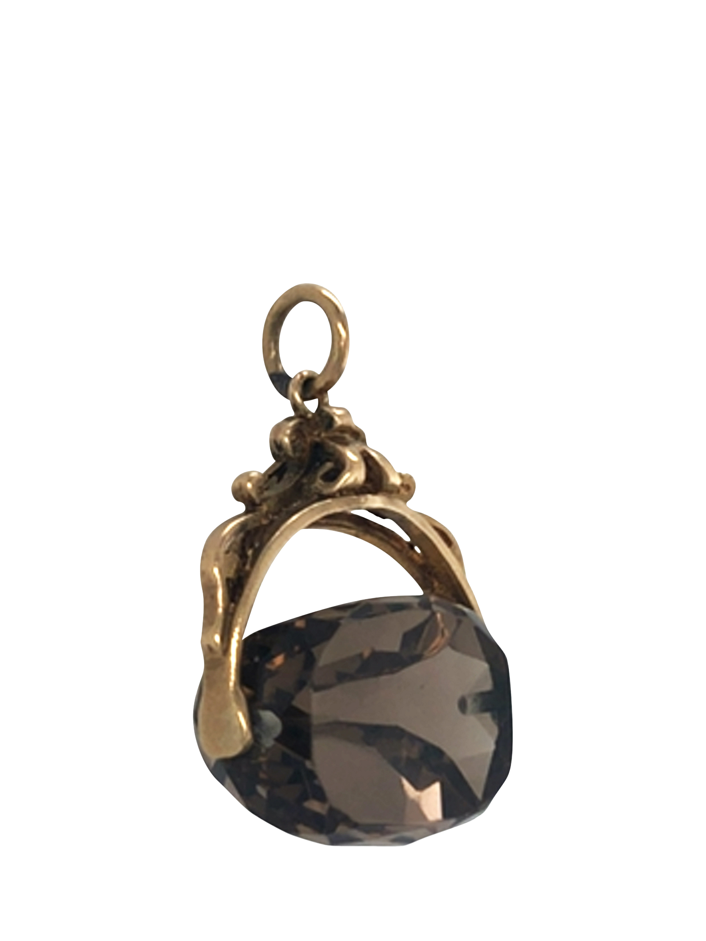 Vintage Fine Jewellery Pre-Loved 9ct Yellow Gold Quartz Pendant, Dated London 1963