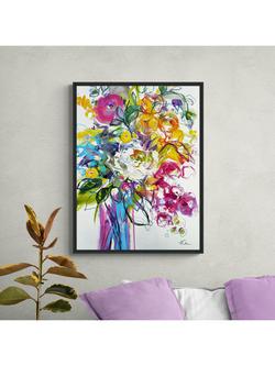 John Lewis Anna Cher 'Summer Memories' Framed Canvas Print, 84 x 64cm, Multi - view 2, Multi