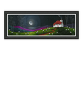 John Lewis Geoff Beckett 'Dreaming' Framed Print, 49 x 129cm, Purple/Green