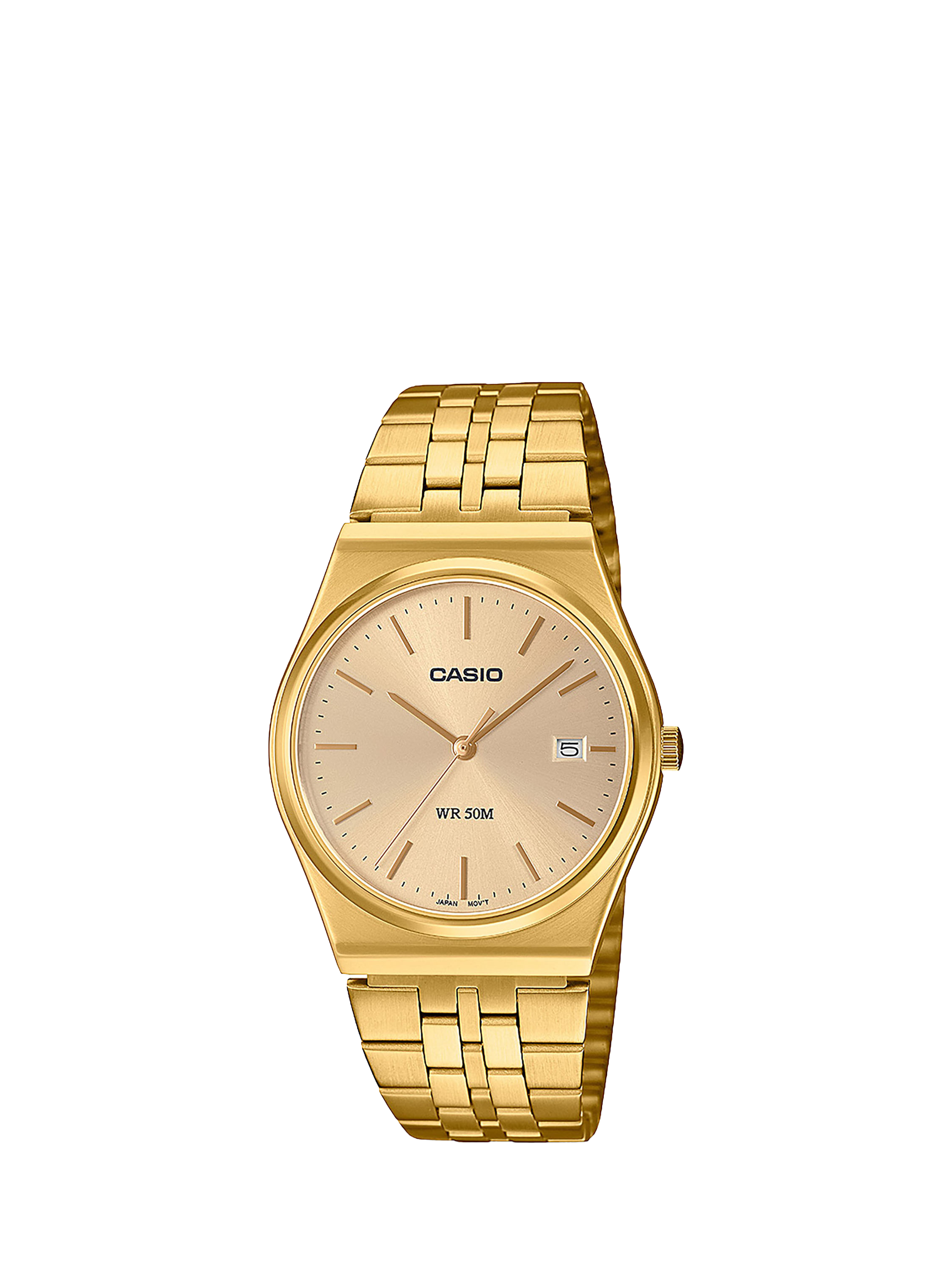 Product image 1 of 1, which shows Casio MTP-B145G-9AVEF Men's Vintage Analogue Watch, Gold