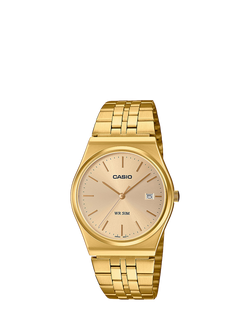 Casio MTP-B145G-9AVEF Men's Vintage Analogue Watch, Gold, Gold