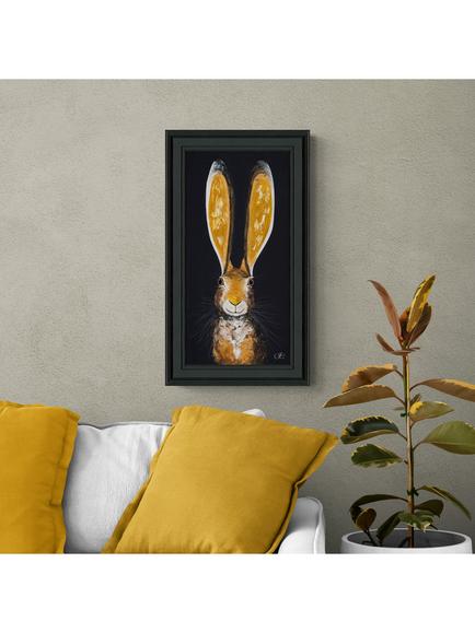 John Lewis Quinn Russell 'Jake' Framed Print, 69 x 39cm, Ochre/Black - view 2, Ochre / Black