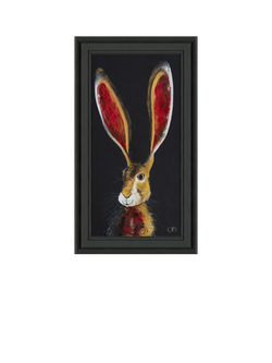 John Lewis Quinn Russell 'Lewis' Framed Print, 69 x 39cm, Red/Black, Red / Black