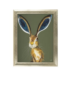 John Lewis Quinn Russell 'Marley' Framed Print, 92 x 72cm, Green/Gold, Green / Gold