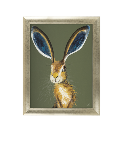 John Lewis Quinn Russell 'Marley' Framed Print, 92 x 72cm, Green/Gold, Green / Gold