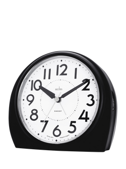 Acctim Analogue Jumbo Alarm Clock, Black - view 2, Black