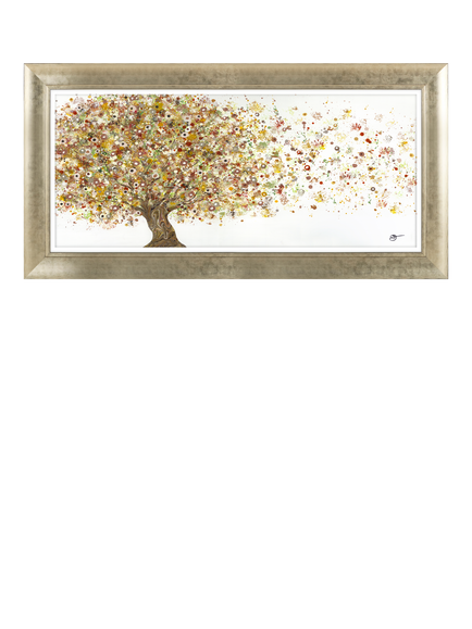 John Lewis Sara Otter 'Breezing Through' Framed Print, 57 x 112cm, Gold/Taupe, Gold / Taupe