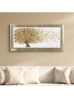 John Lewis Sara Otter 'Breezing Through' Framed Print, 57 x 112cm, Gold/Taupe - view 2, Gold / Taupe