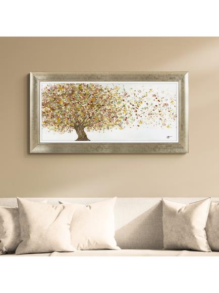 John Lewis Sara Otter 'Breezing Through' Framed Print, 57 x 112cm, Gold/Taupe - view 2, Gold / Taupe