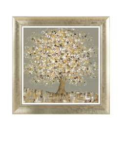 John Lewis Sara Otter 'Golden Glow' Framed Print, 70 x 70cm, Blue/Green, Blue/Green