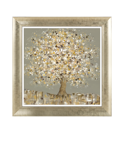 John Lewis Sara Otter 'Golden Glow' Framed Print, 70 x 70cm, Blue/Green, Blue/Green
