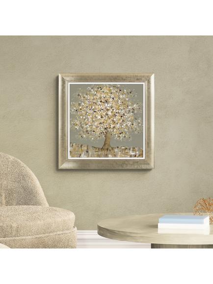 John Lewis Sara Otter 'Golden Glow' Framed Print, 70 x 70cm, Blue/Green - view 2, Blue/Green