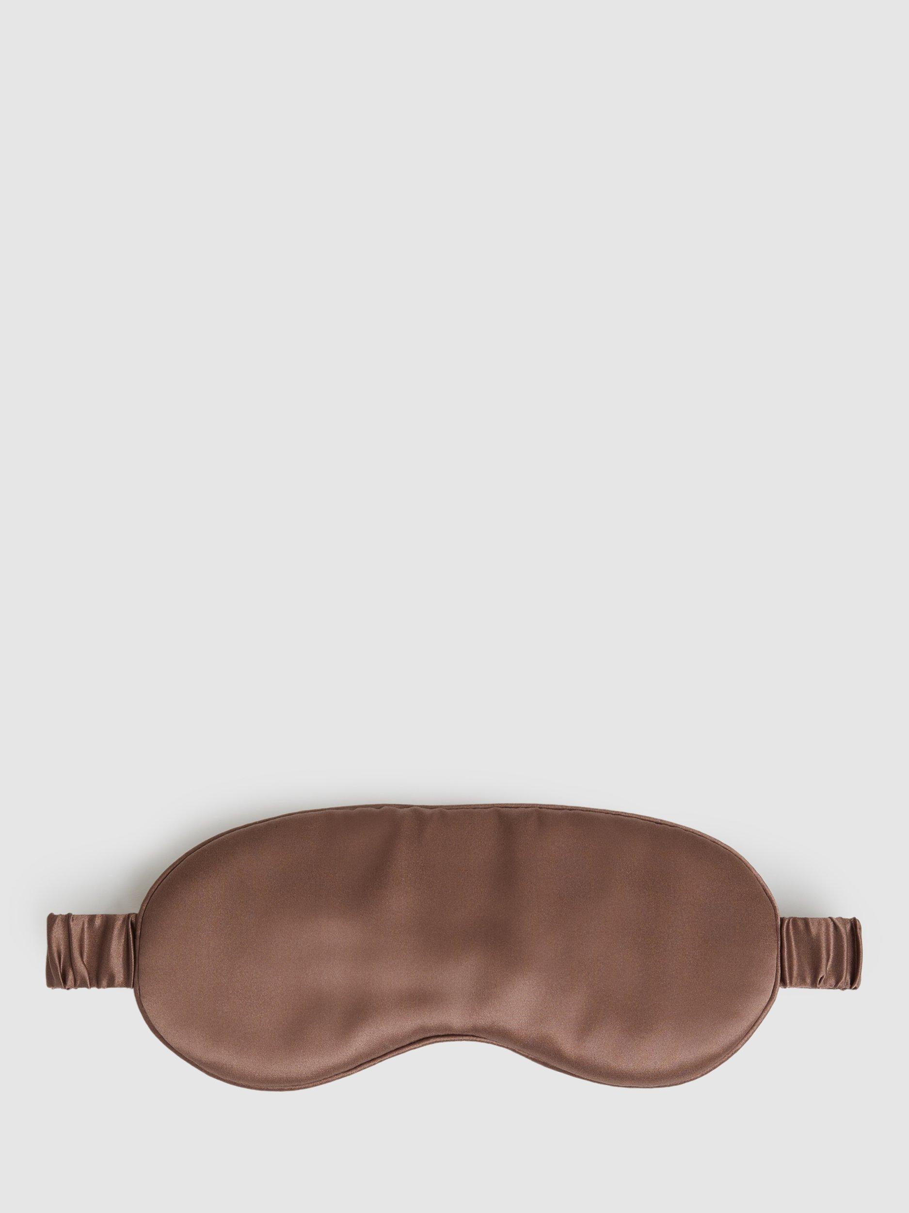 Reiss Elle Silk Eye Mask, Taupe