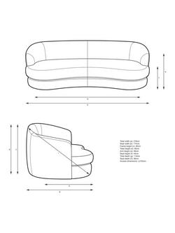 John Lewis Lozenge Large 3 Seater Sofa - view 2, 