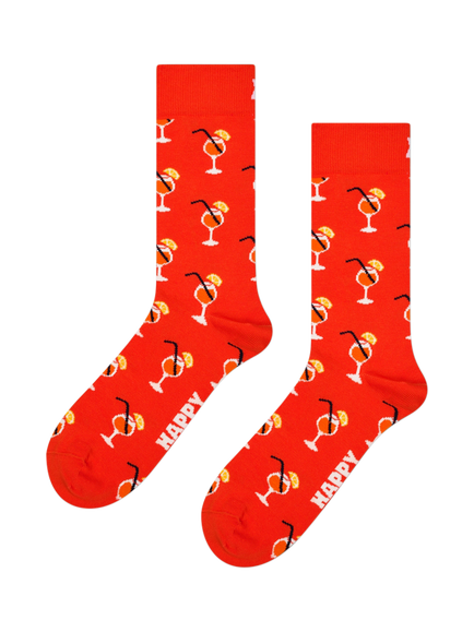 Happy Socks Spritzer Socks, One Size, Orange, Dark Orange