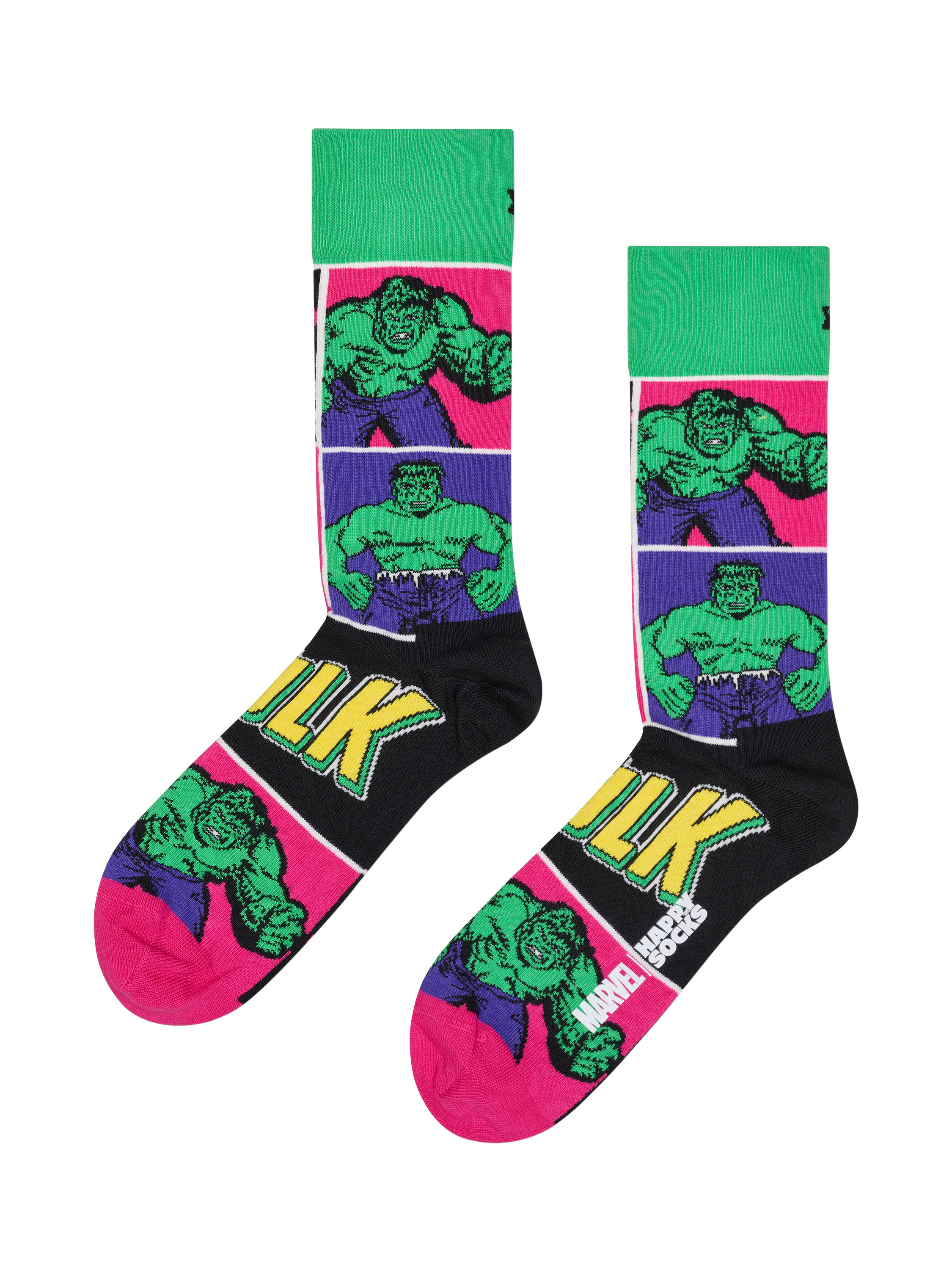 Product image 1 of 1, which shows Happy Socks Hulk Socks, Multi