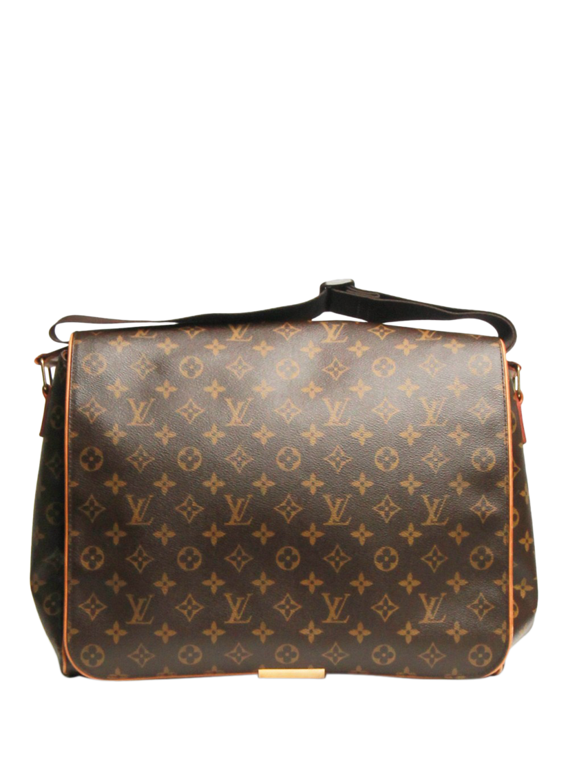 Pre-loved Louis Vuitton 2009 Monogram Canvas and Leather Messenger Bag, Brown