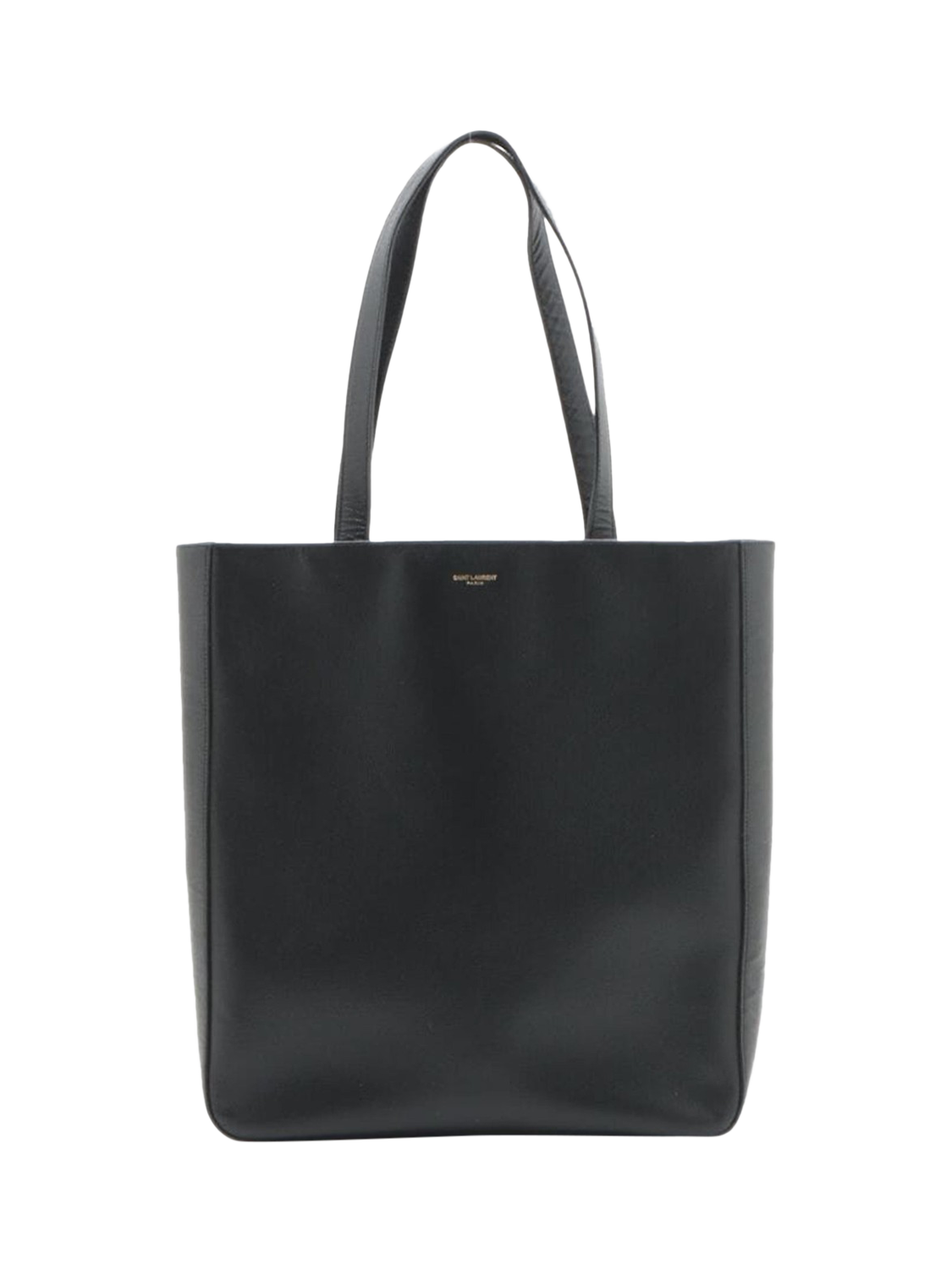 Pre-loved SAINT LAURENT Leather Tote Bag, Black