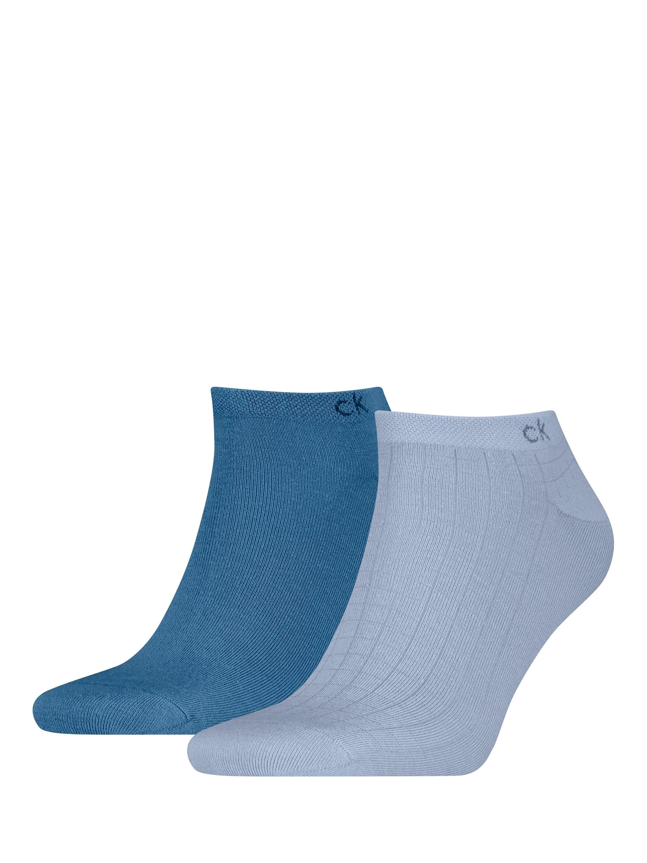 Product image 1 of 2, which shows Calvin Klein Ankle Socks, Pack of 2, Blue Combo