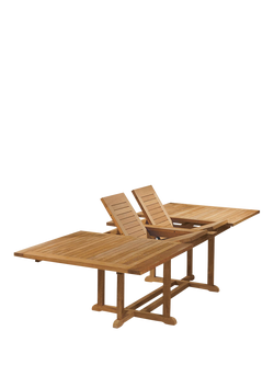 Barlow Tyrie Arundel Extending Wooden Garden Dining Table, 286cm, Teak, Teak