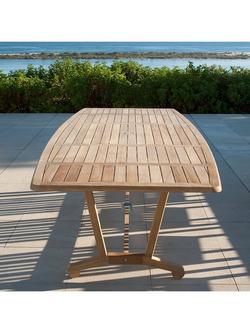 Barlow Tyrie Chesapeake Rectangular Wooden Garden Dining Table, 280cm, Teak - view 2, Teak