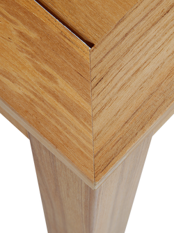 Barlow Tyrie Linear Rectanglar Wooden Garden Dining Table, 150cm, Teak - view 2, Teak