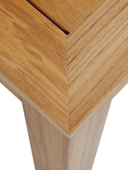 Barlow Tyrie Linear Rectanglar Wooden Garden Dining Table, 150cm, Teak - view 2, Teak