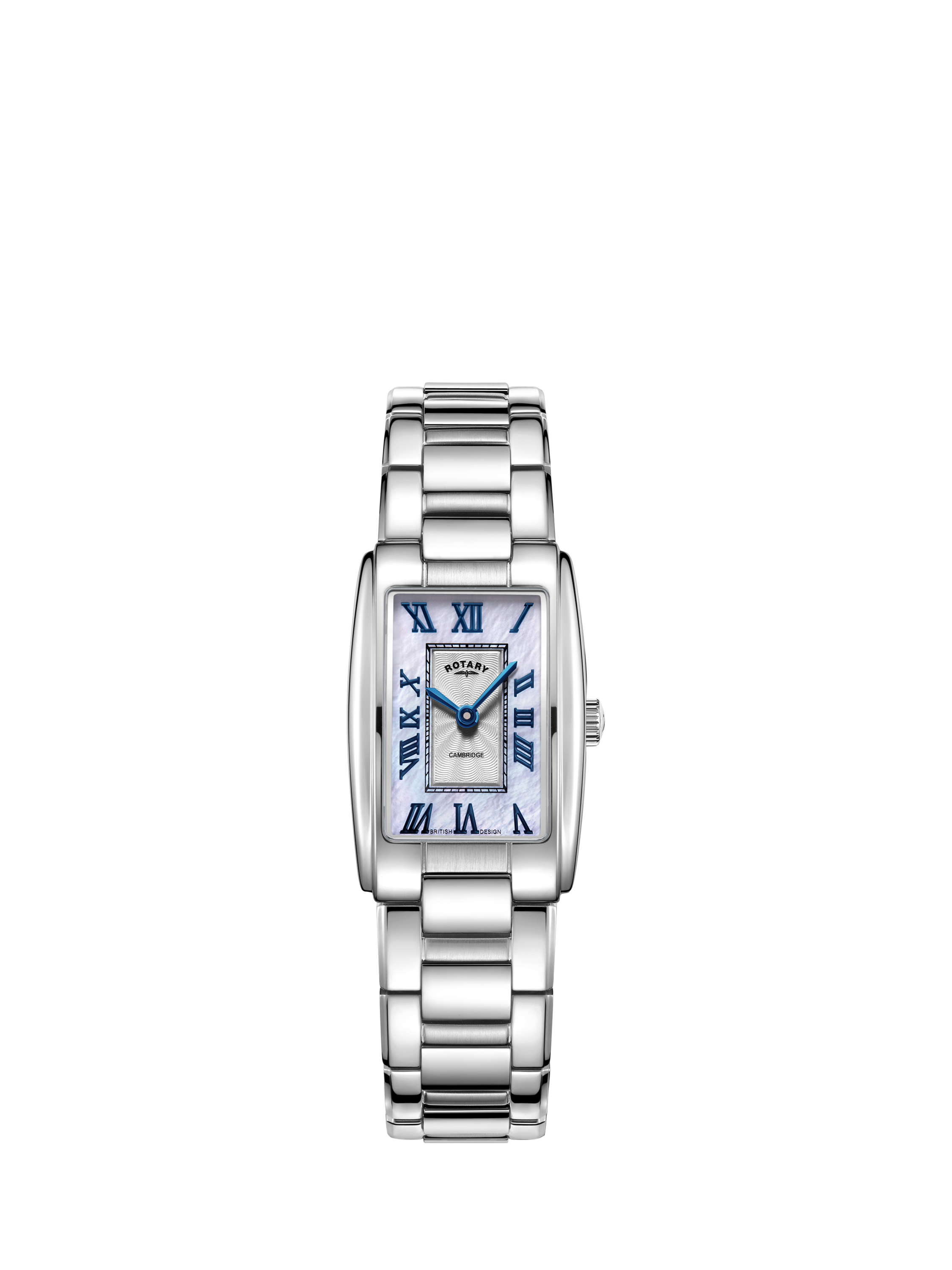 Rotary LB05435 07 Women s Dress Roman Numeral Bracelet Strap Watch Silver Mother Of Pearl