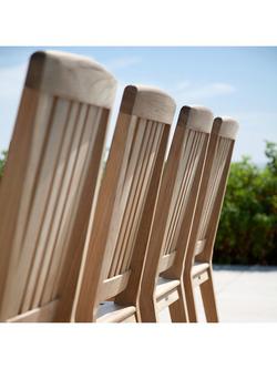 Barlow Tyrie Chesapeake Wooden Garden Dining Chair, Teak - view 2, Teak