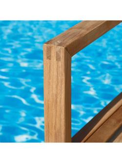 Barlow Tyrie Linear Wooden Garden Carver Chair, Teak - view 2, Teak