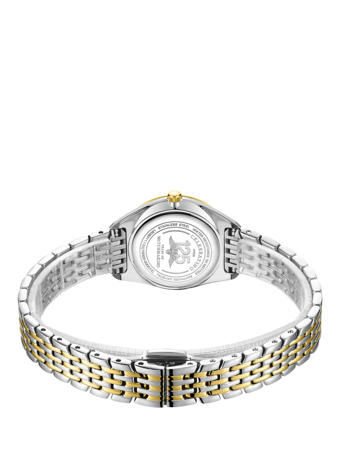 Product image 3 of 3, which shows Rotary LB08011/05 Women's Ultra Slim Bracelet Strap Watch, Gold