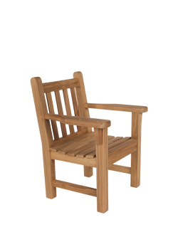 Barlow Tyrie London Wooden Garden Armchair, Teak, Teak