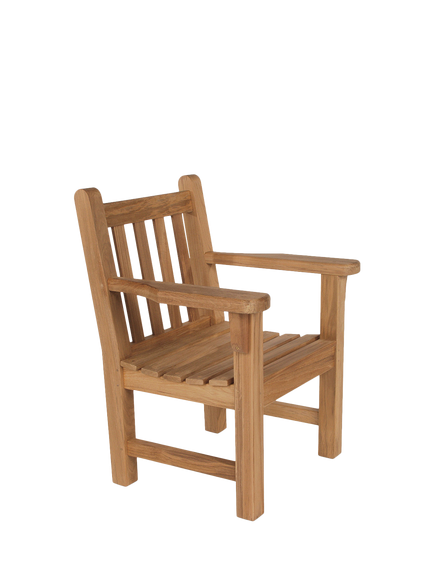 Barlow Tyrie London Wooden Garden Armchair, Teak, Teak
