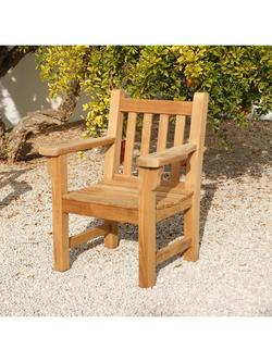 Barlow Tyrie London Wooden Garden Armchair, Teak - view 2, Teak
