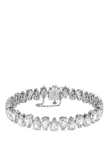 Swarovski Matrix Pear Cut Crystal Tennis Bracelet, Silver, Silver