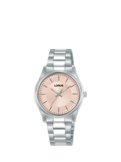 Lorus Women's Stainless Steel Bracelet Strap Watch, Silver