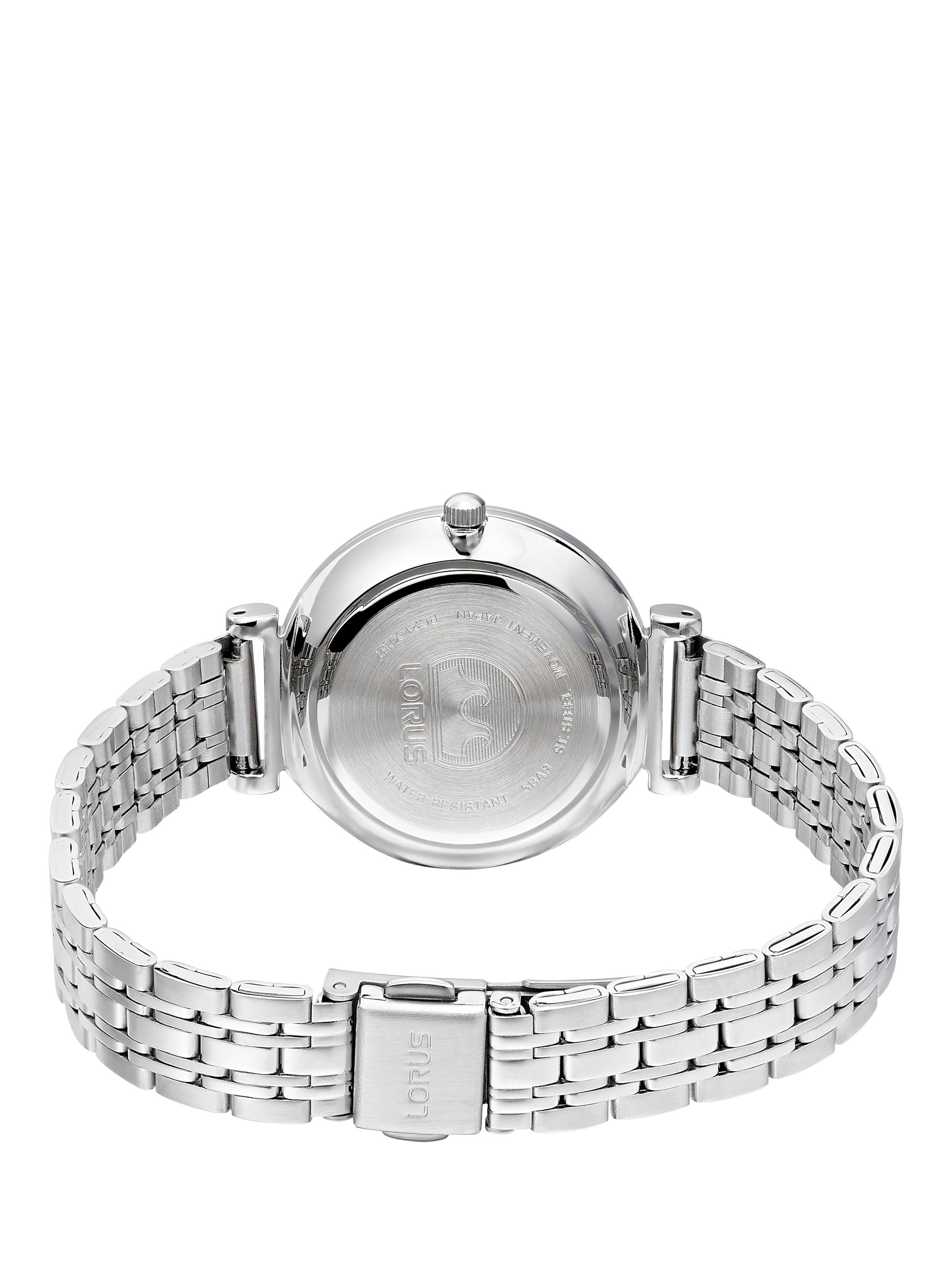 Product image 3 of 4, which shows Lorus Women's Stainless Steel Bracelet Strap Watch, Silver