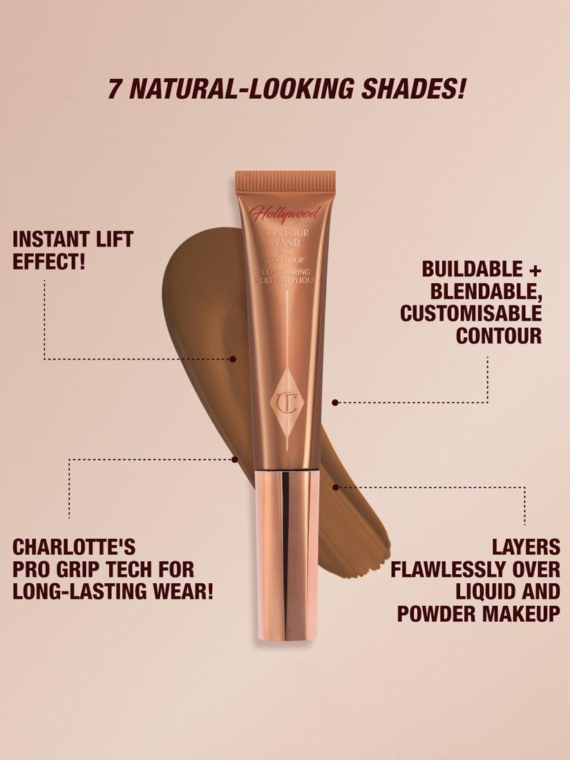 Product image 3 of 9, which shows Charlotte Tilbury Hollywood Contour Wand, Tan/Deep