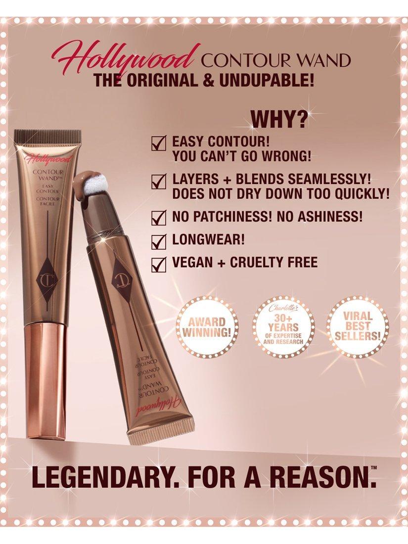 Product image 7 of 9, which shows Charlotte Tilbury Hollywood Contour Wand, Tan/Deep
