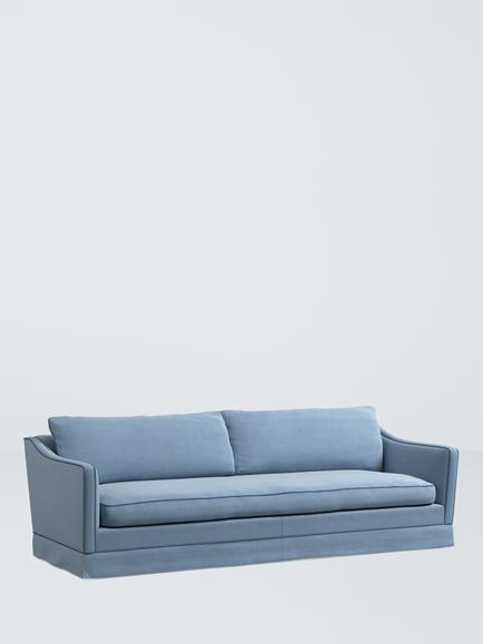 John Lewis x Sanderson Islington Grand 4 Seater Sofa, Colbalt/Navy Blue