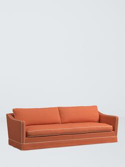 John Lewis x Sanderson Islington Grand 4 Seater Sofa, Rowan Berry/Biege