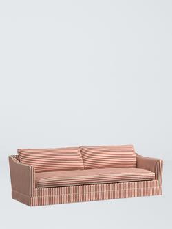 John Lewis x Sanderson Islington Pinetum Stripe Grand 4 Seater Sofa, Berry