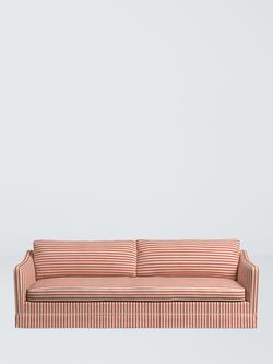 John Lewis x Sanderson Islington Pinetum Stripe Grand 4 Seater Sofa - view 2, Berry