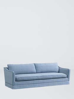 John Lewis x Sanderson Islington Pinetum Stripe Grand 4 Seater Sofa, Cobalt Blue