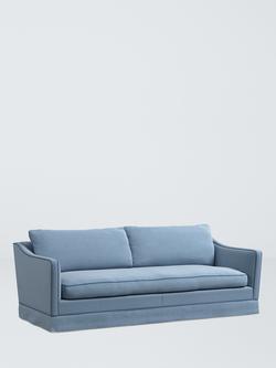 John Lewis x Sanderson Islington Large 3 Seater Sofa, Colbalt/Navy Blue
