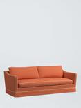 John Lewis x Sanderson Islington Large 3 Seater Sofa, Rowan Berry/Manilla Beige