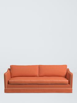 John Lewis x Sanderson Islington Large 3 Seater Sofa - view 2, Rowan Berry/Manilla Beige