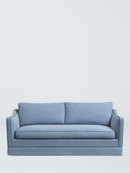 John Lewis x Sanderson Islington Medium 2 Seater Sofa - view 2, Cobalt/Navy Blue